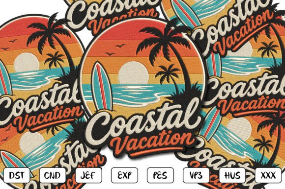 Coastal Vacation Embroidery Design Review