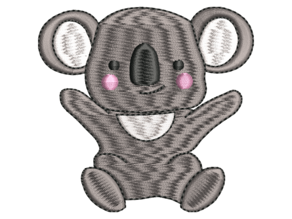 Cute Baby Koala Embroidery: A Designer's Review