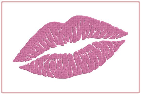 Pink Lips Embroidery Design Review for Gifts
