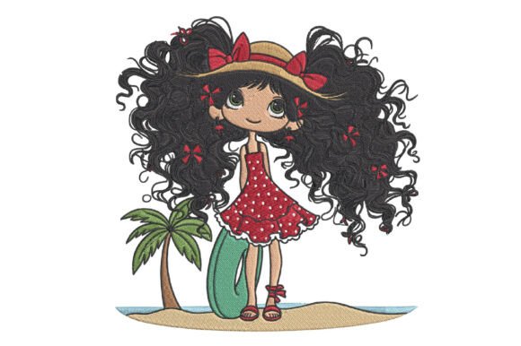 Summer Beach Girl Embroidery Design Review